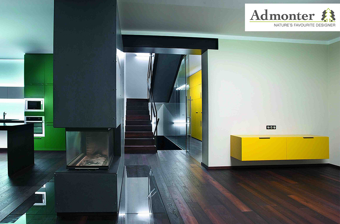 Admonter FLOORs Robinie dunkel classic Projekt Pragcopyright design by studio TEK TEK
