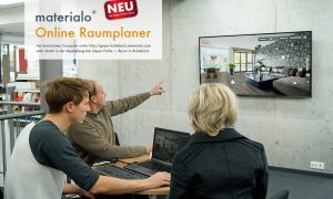 materialo Online Raumplaner, am Computer oder in der Ausstellung von Geyer in Kulmbach